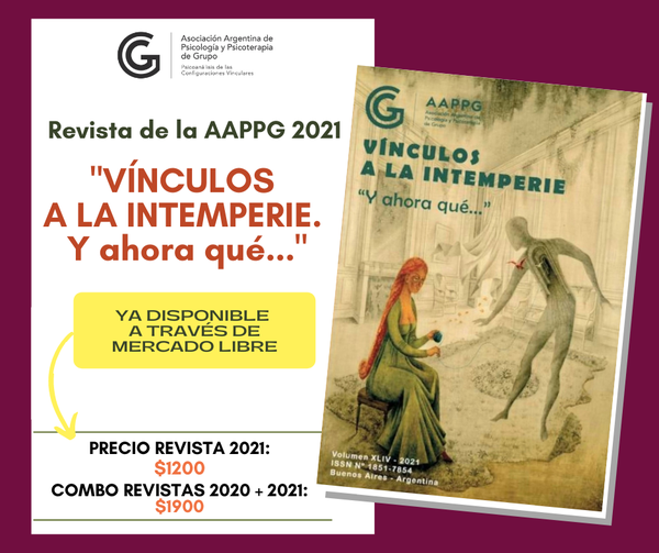 Venta de la edición 2021 de la Revista de la Asociación Argentina de Psicología y Psicoterapia de Grupo