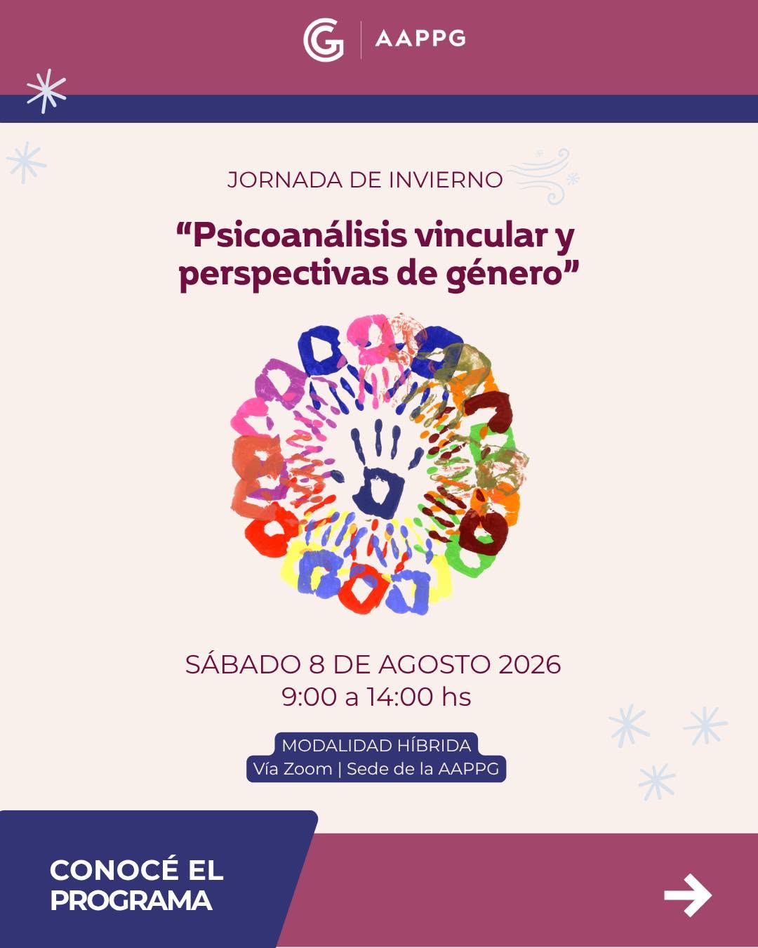 Jornada de Invierno: «Psicoanálisis Vincular y Perspectivas de Género»