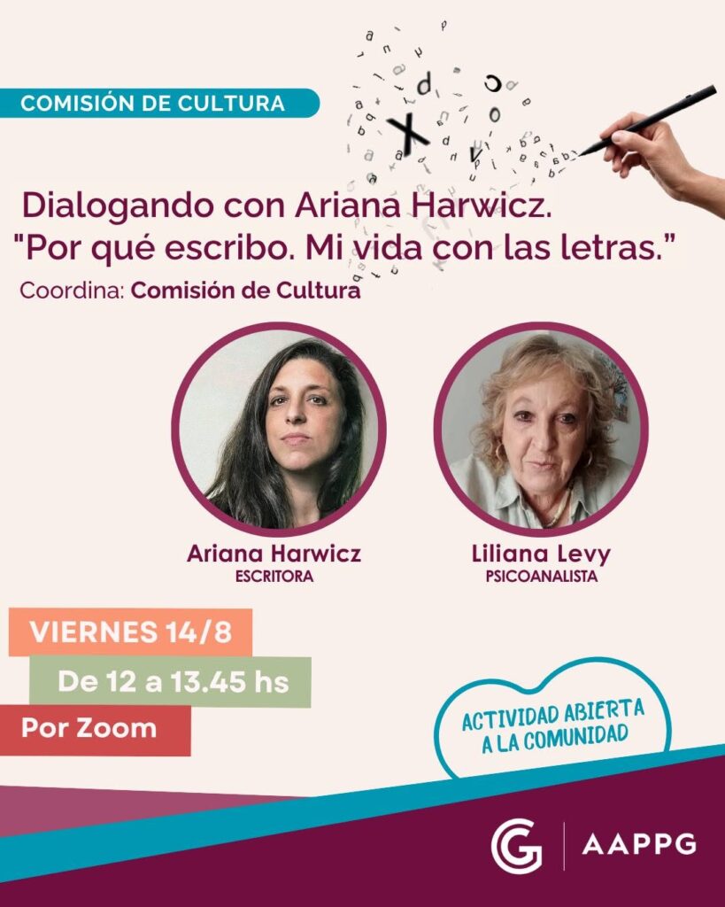 Comisión de Cultura: «Por qué escribo. Mi vida con las letras»
